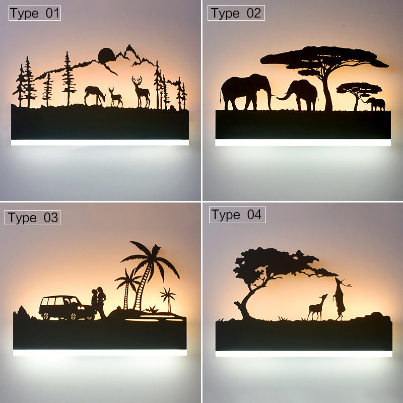 Led acrylic wall lamp