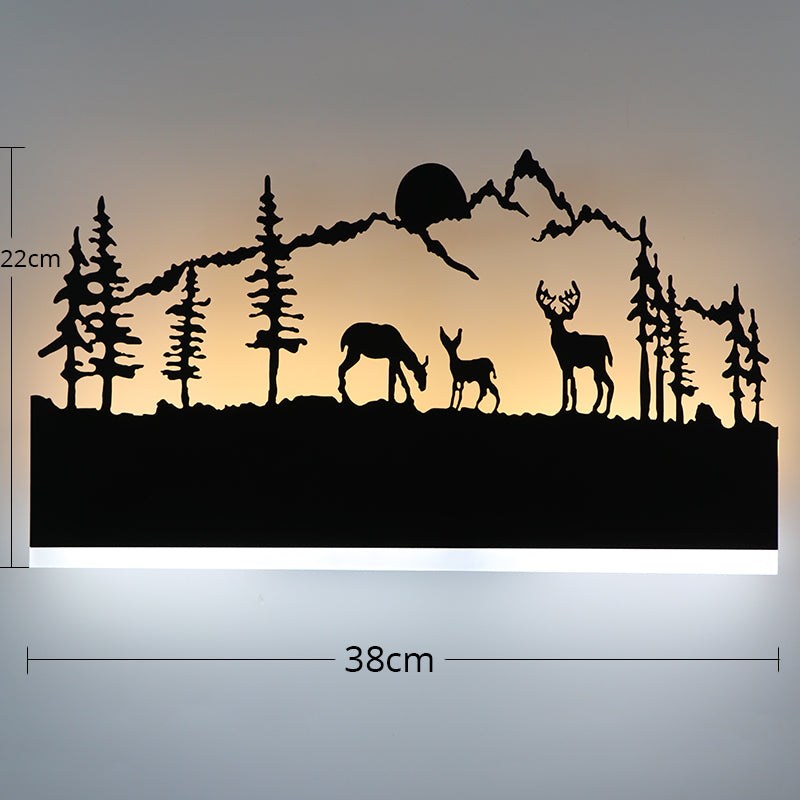 Led acrylic wall lamp